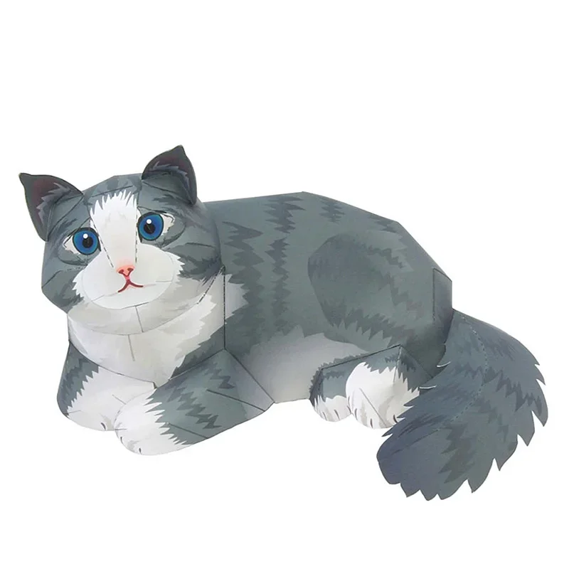 Art And Craft Nature - Gato del bosque noruego plegable hecho