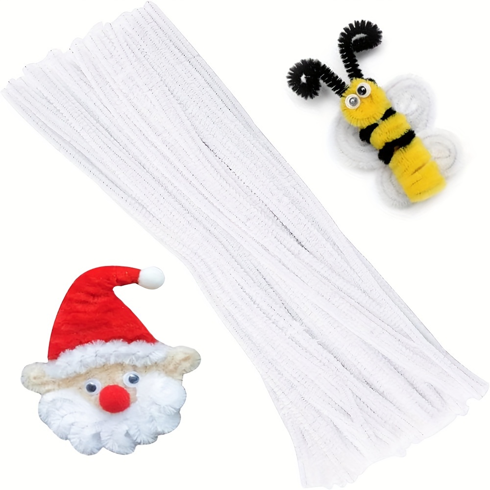 Art Y Craft - 100 Uds. Limpiadores de tuberías blancos,