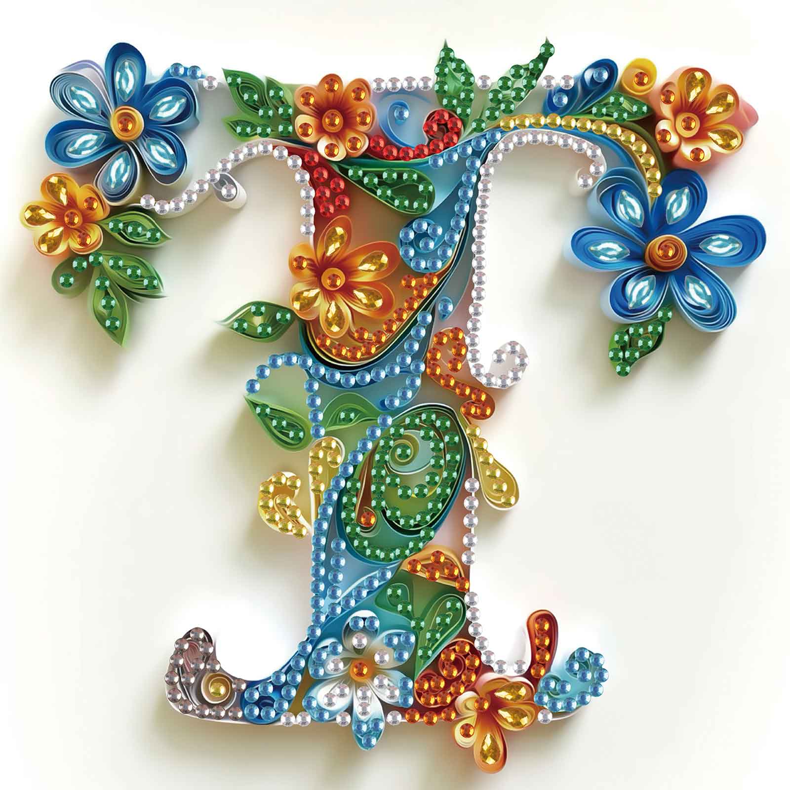Art Craft Letter T - Kits de pintura de diamantes con