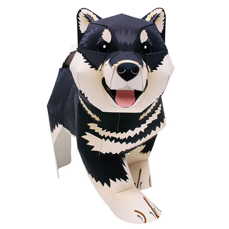 Art And Craft Nature - Perro Shiba Inu negro hecho a