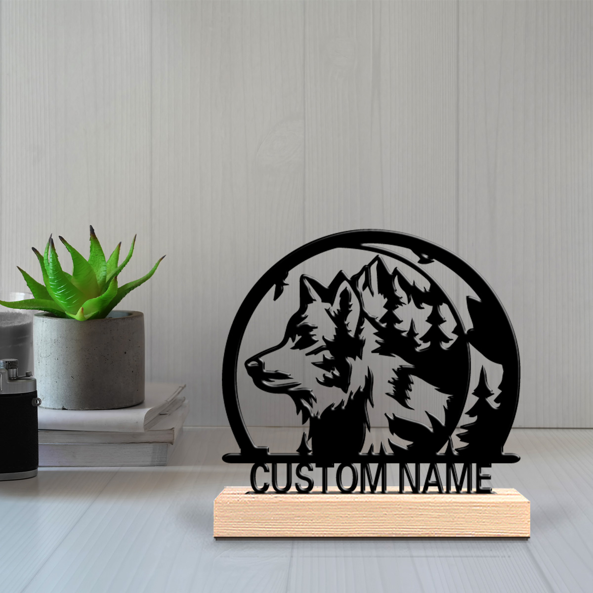 Art Y Craft - Estatua de metal con letras personalizables