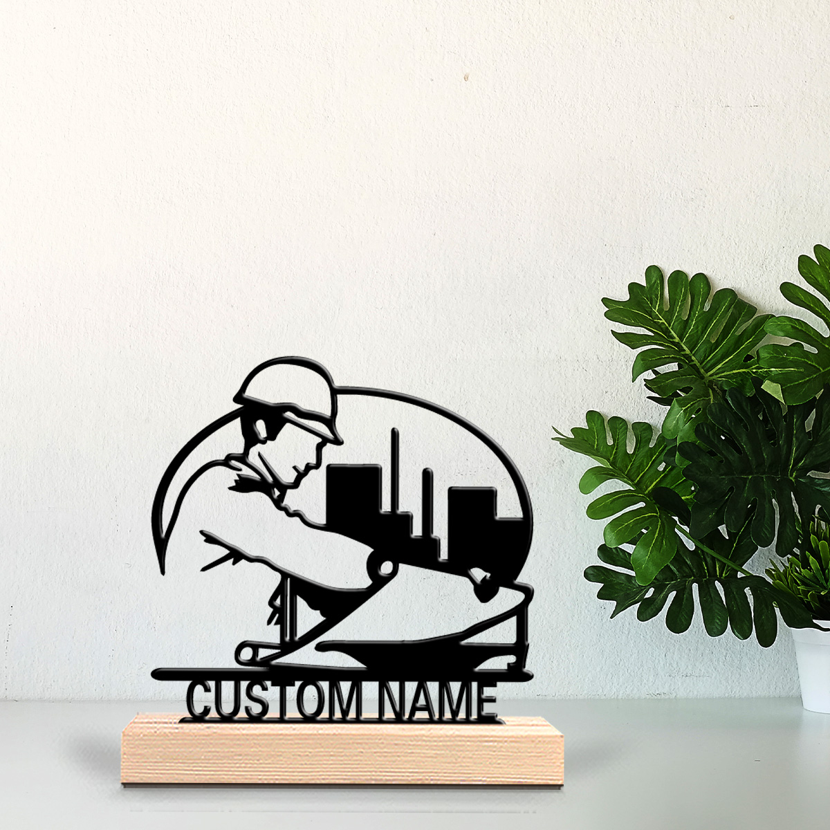 Art Y Craft - Estatua de metal con nombre personalizado