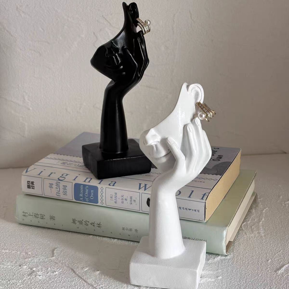 Art Craft Display - Adornos de Resina, Figuras Abstractas, Soportes