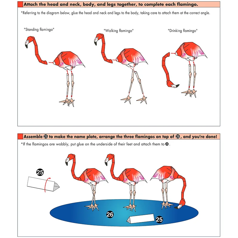 Flamenco caribeño plegable tre - Art And Craft Nature reseña y precio