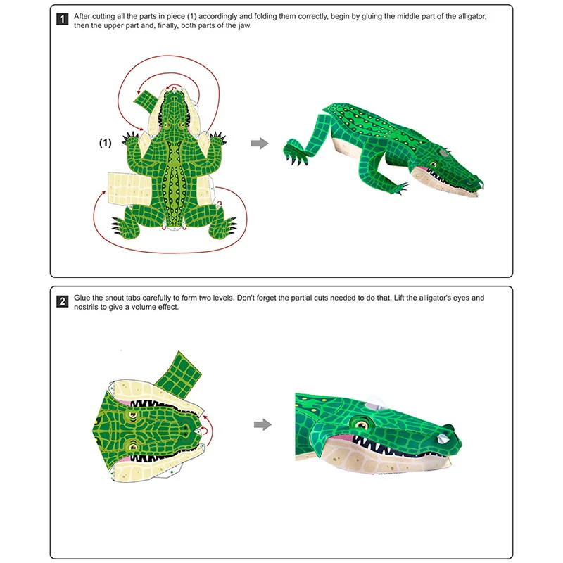 Cocodrilo plegable Origami Art - Art And Craft Nature reseña y precio