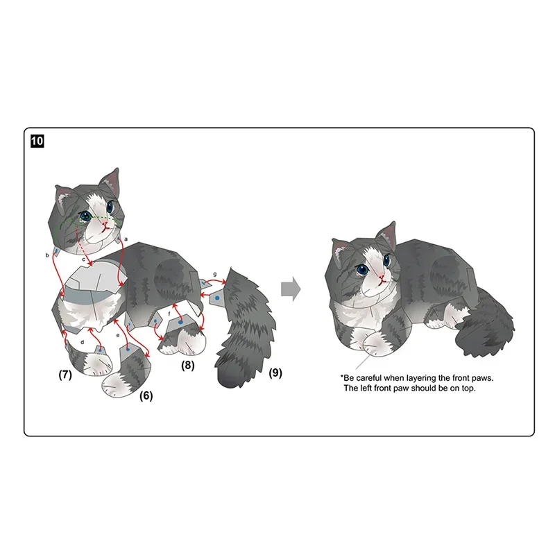 Gato del bosque noruego plegab - Art And Craft Nature reseña y precio