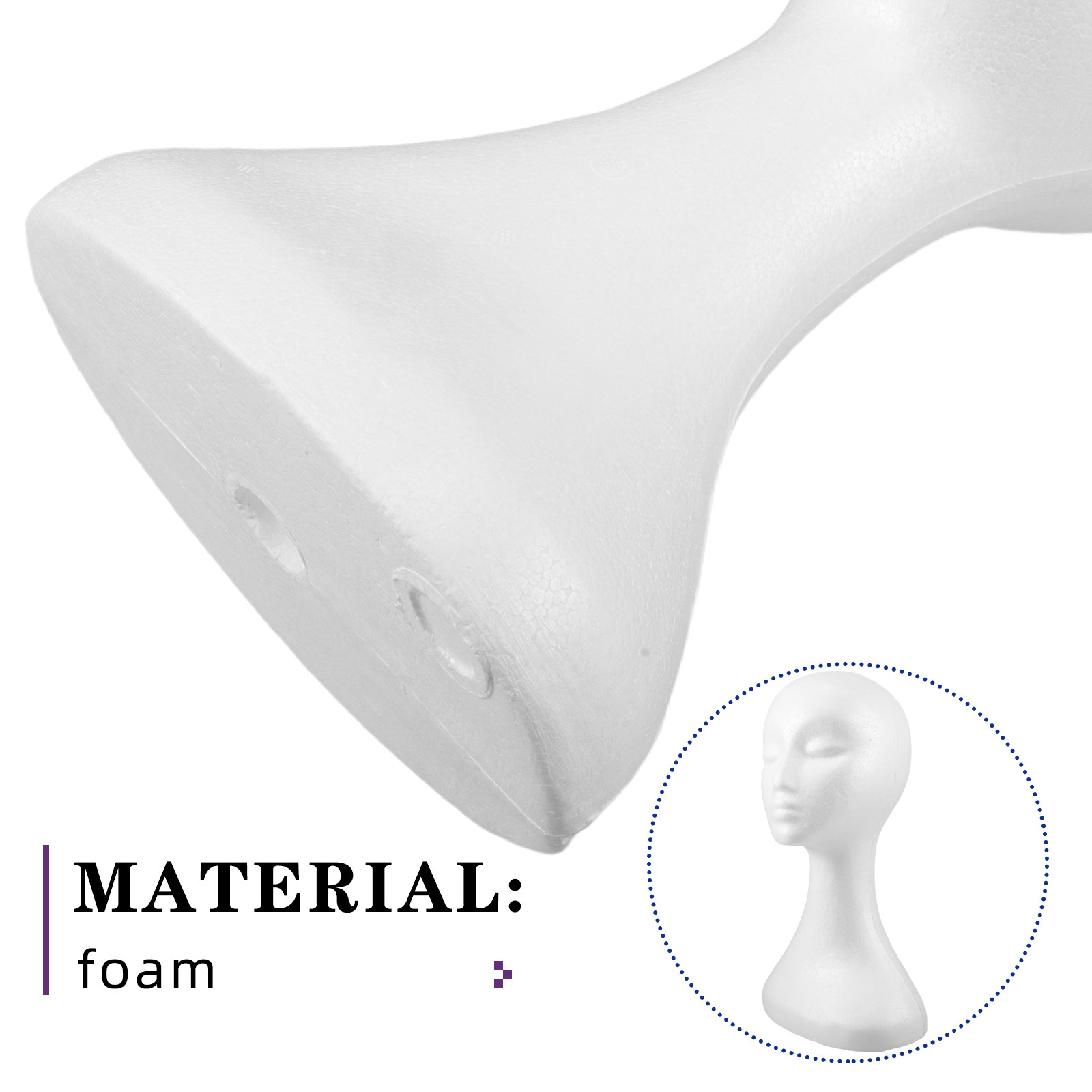 Cabeza de Maniquí Masculina de - Art Craft Display reseña y precio
