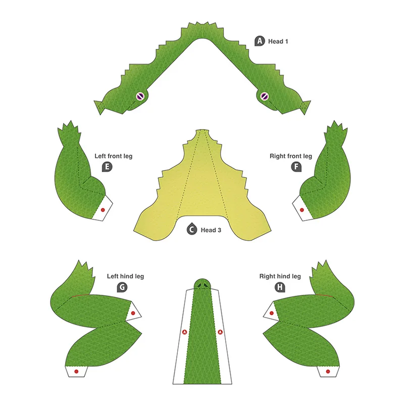Cocodrilo plegable Origami Art - Art And Craft Nature reseña y precio