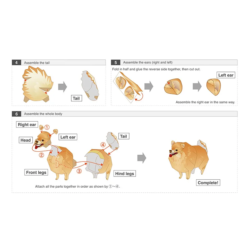 Perro Pomerania plegable Origa - Art And Craft Nature reseña y precio