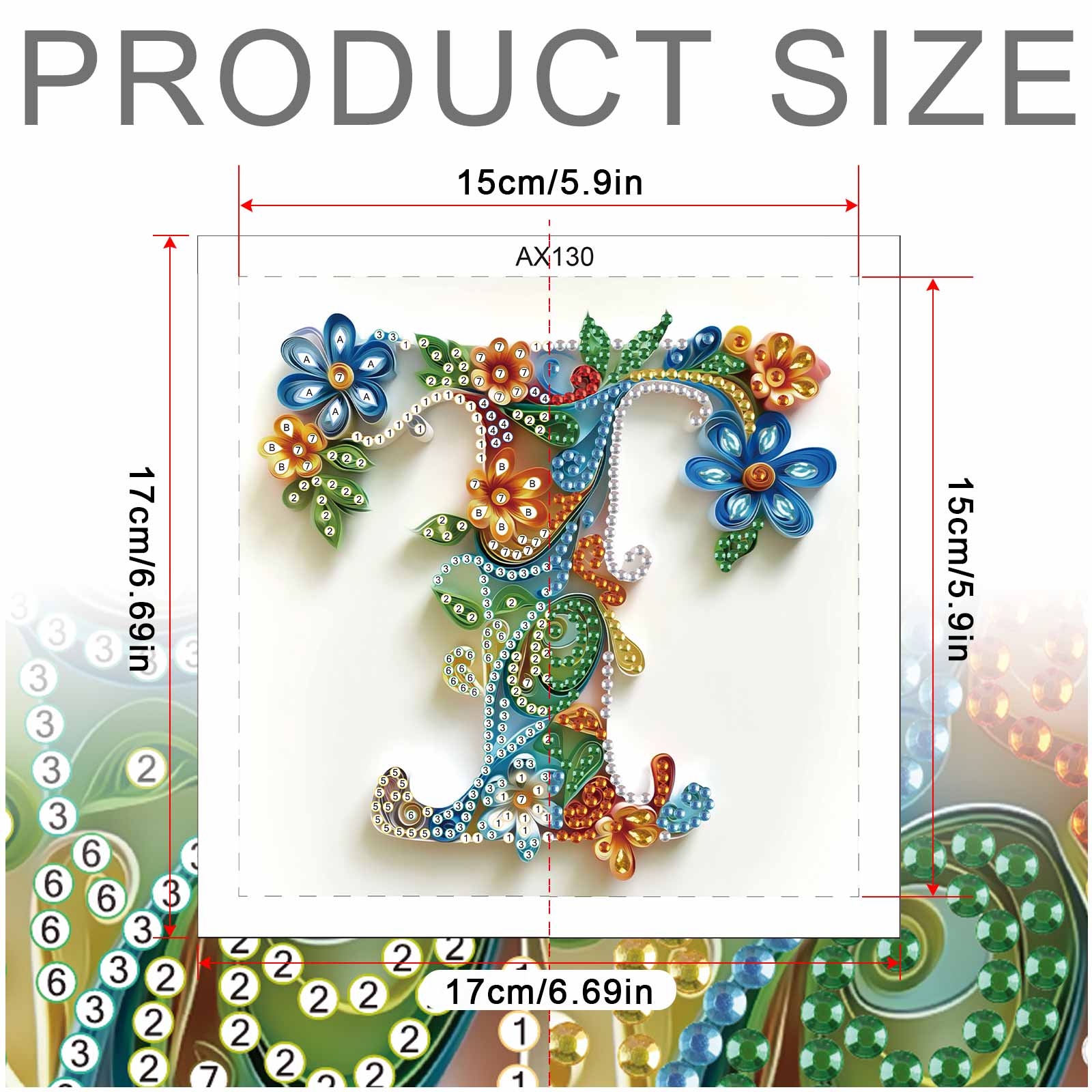 Kits de pintura de diamantes c - Art Craft Letter T reseña y precio