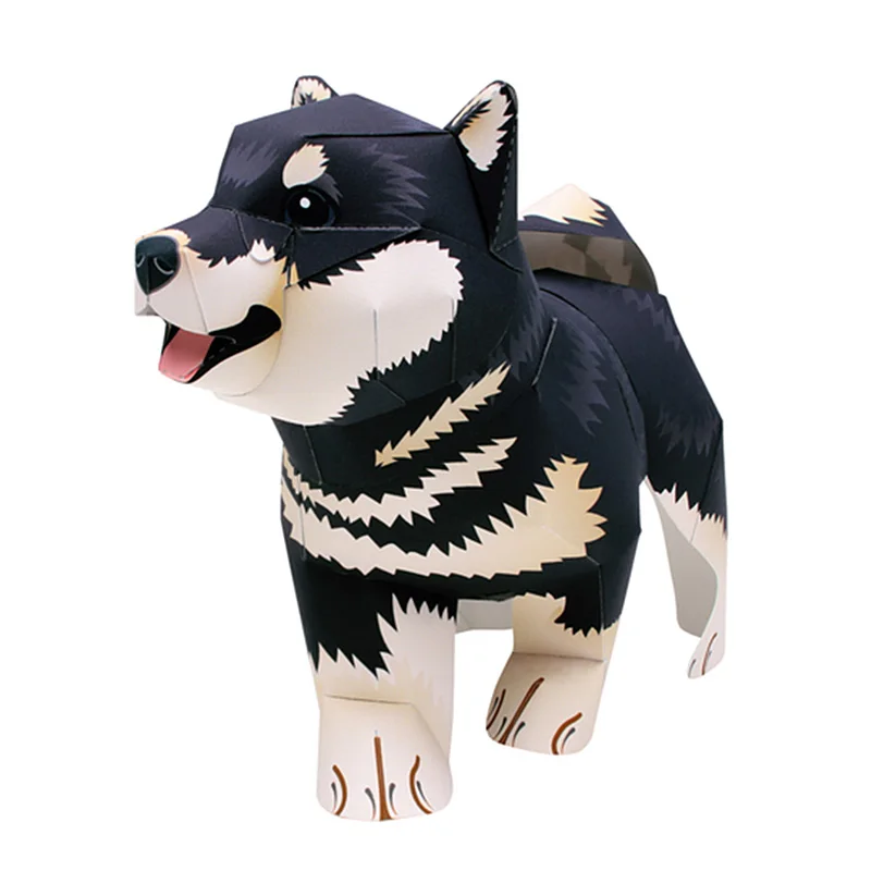 Perro Shiba Inu negro hecho a  - Art And Craft Nature reseña y precio