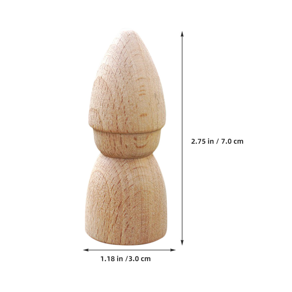 6 Piezas de Figuras de Madera  - Art Y Craft reseña y precio