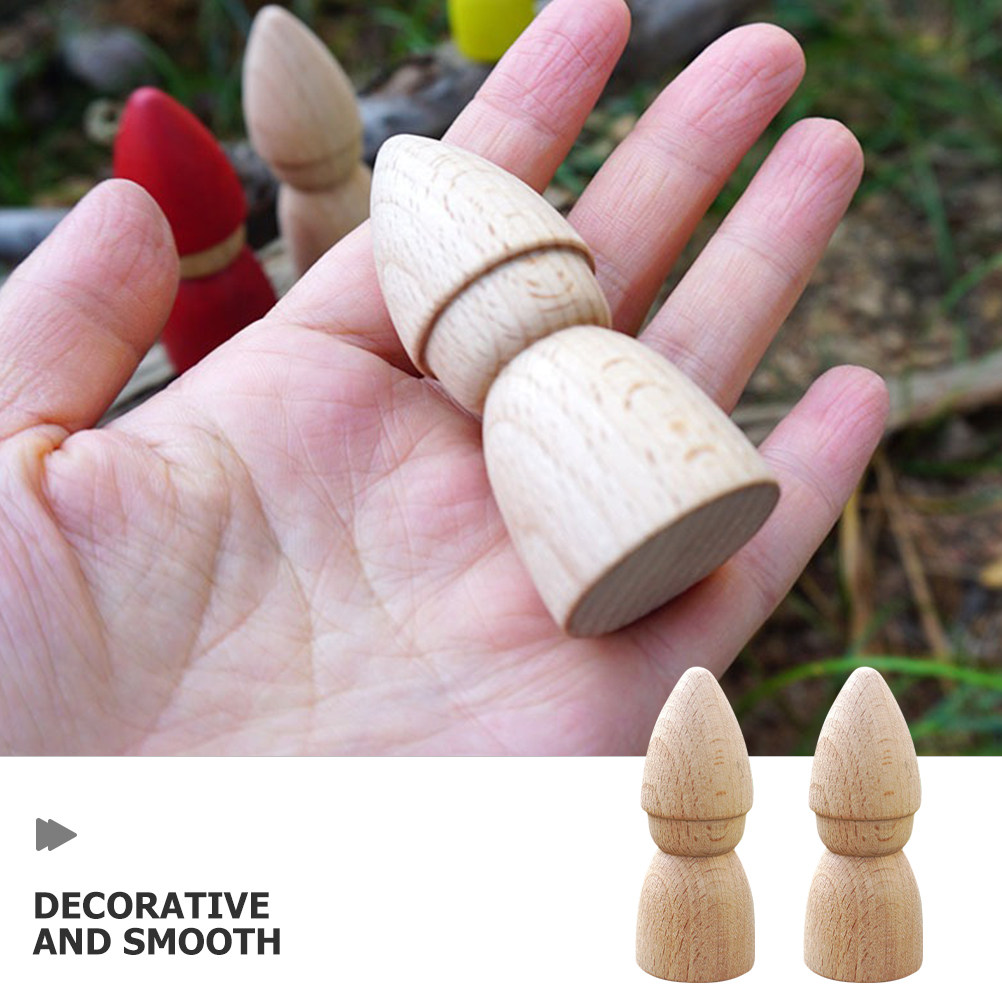6 Piezas de Figuras de Madera  - Art Y Craft reseña y precio