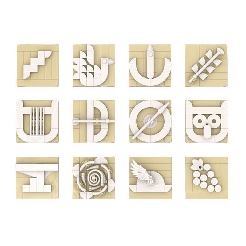 306 Piezas MOC Esculturas Doce - Art Craft Logo Ideas reseña y precio