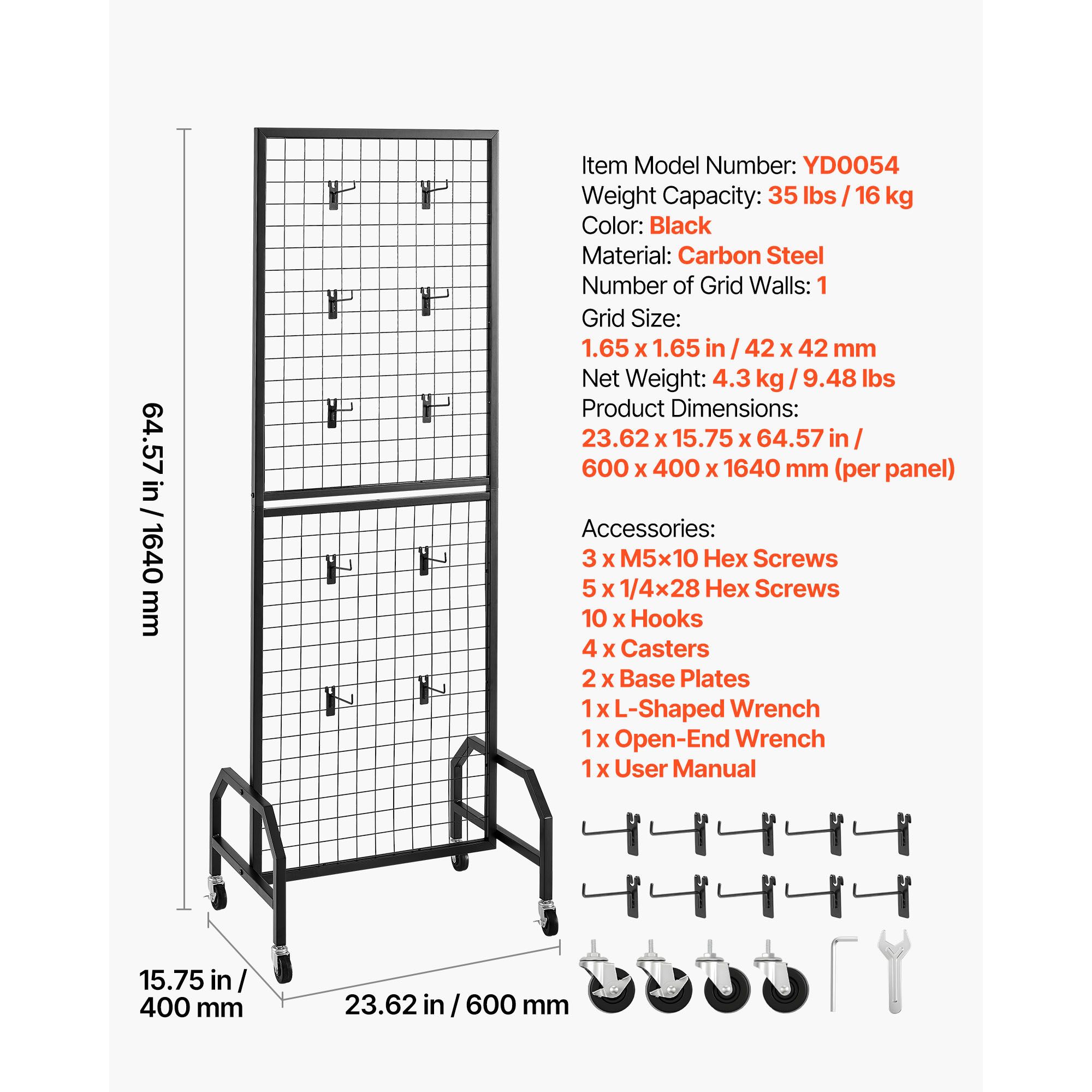 Panel de rejilla de pared, est - Art Craft Display reseña y precio