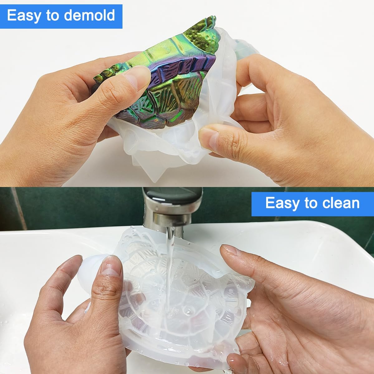 Moldes de resina 3D de tortuga - Art And Craft Nature reseña y precio