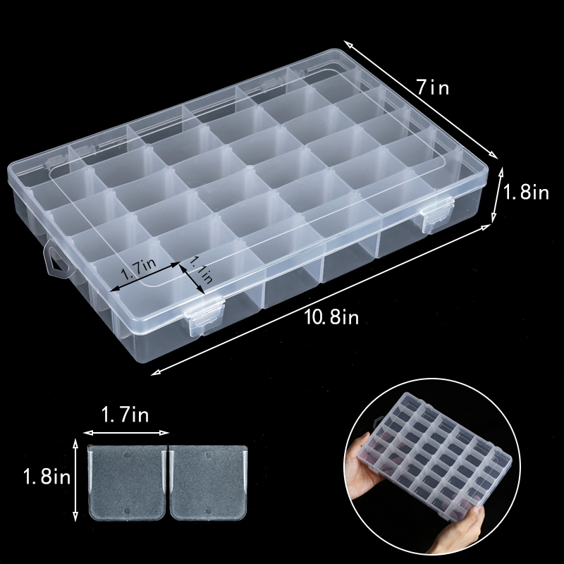 Caja organizadora de plástico  - Art Craft Display reseña y precio